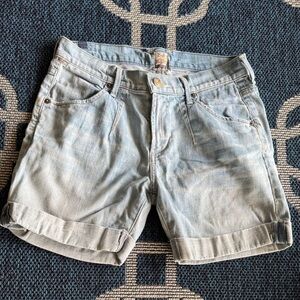 Citizens Of Humanity Faded Blue Denim Shorts